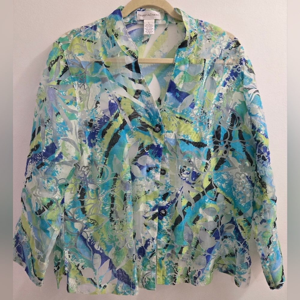 DRAPER’S & DAMON’S  BLOUSE SIZE L